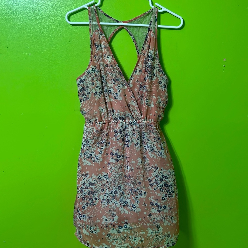 Pink floral dress